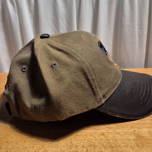 DSC Dallas Safari Club Faux Leather Brim Velcroback Hat - New - Picture 7 of 11
